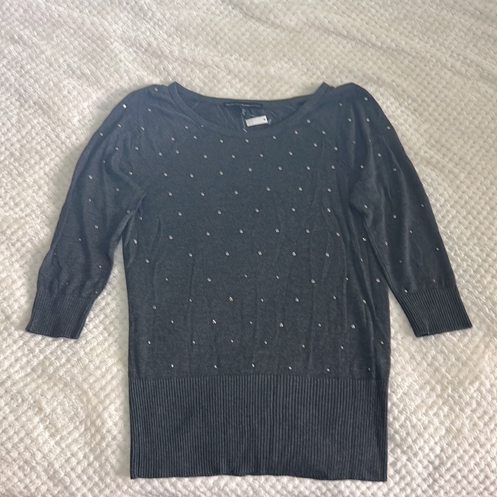BHWM Gray Sweater with sequins - new